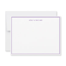 Purple 2 Border Couple Wedding Engagement Custom