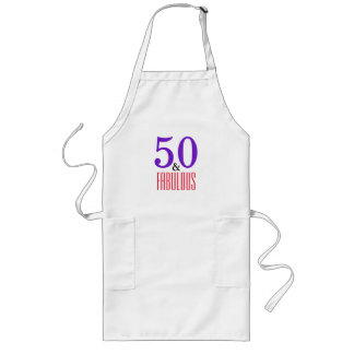 purple 50 and Fabulous Long Apron