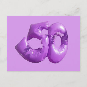 Purple 50 Customisable DIY Holiday Postcard