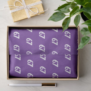 Purple 67 Meme  Tissue Paper
