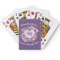 Purple 90th Birthday Personalised Playing Cards