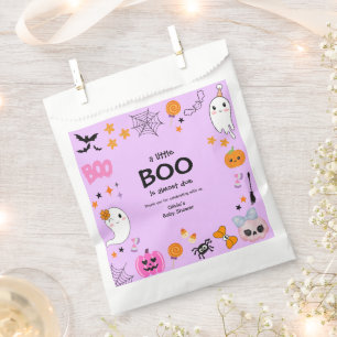 Purple A Little Boo Cute Halloween Baby Shower Favour Bags