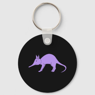 Purple Aardvark Key Ring