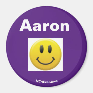 Purple Aaron Smile magnet
