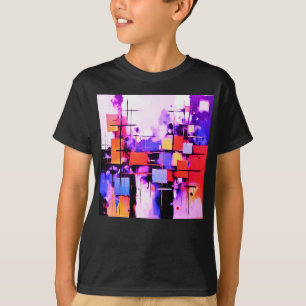 Purple Abstract Art 108 T-Shirt