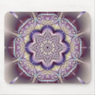 Purple Abstract Art Design Mouse Pad