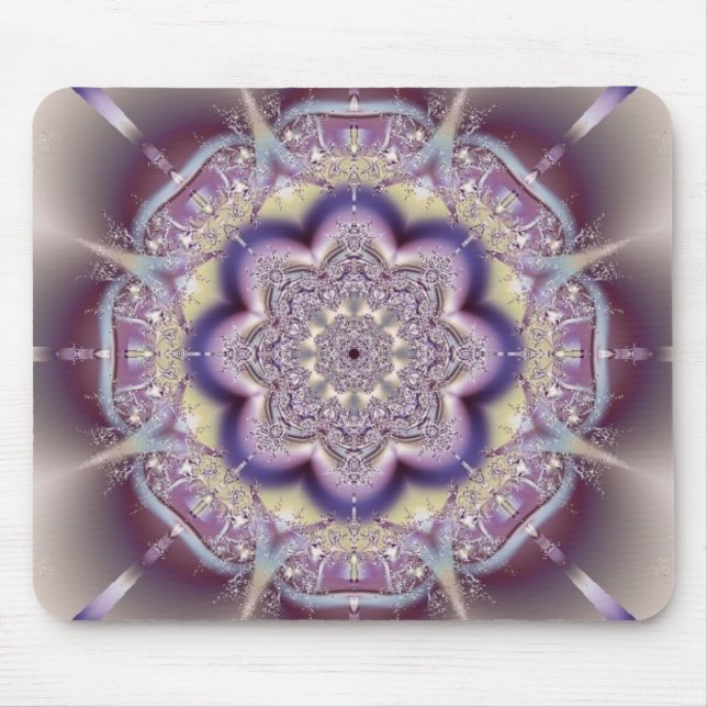 Purple Abstract Art Design Mouse Pad (Front)