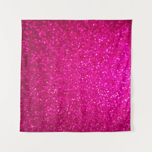 Purple abstract background with bokeh defocused li tapestry (Front)