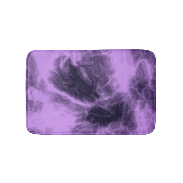 Purple abstract bath mat (Front)