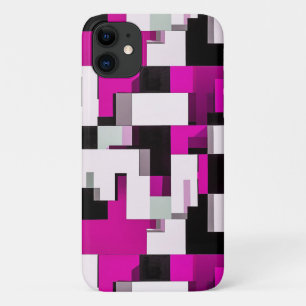 Purple abstract blocks Case-Mate iPhone case