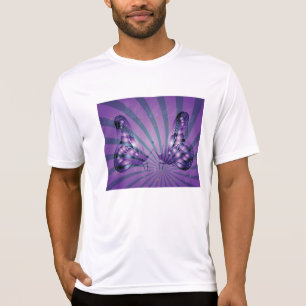 Purple Abstract Butterfly with Radiant Wings T-Shirt