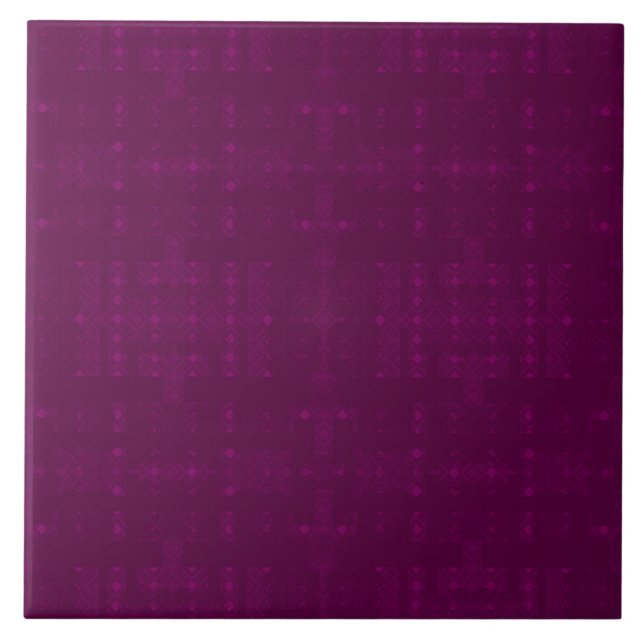 purple abstract ceramic tile (Front)