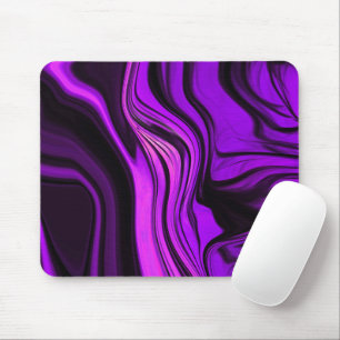 Purple Abstract Design Mouse Pad
