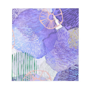 Purple Abstract Design Notepad