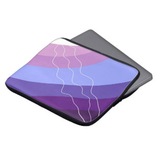 Purple abstract laptop sleeve