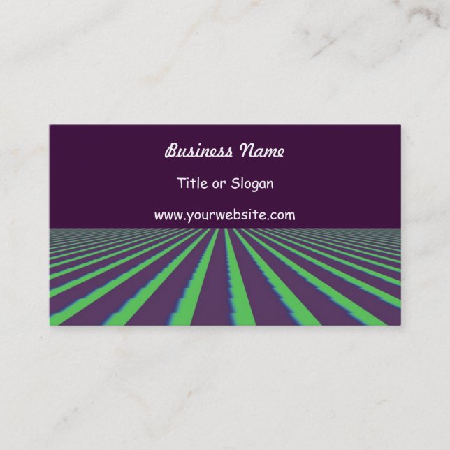Purple Abstract Modern Design Business Card (Front)