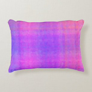 Purple Abstract Mosaic Seamless Pattern Decorative Cushion
