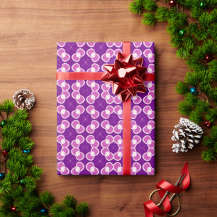 Purple Abstract Pattern Wrapping Paper