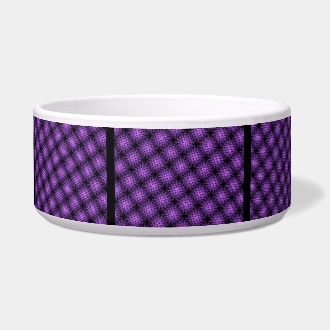 Purple Abstract Pet Bowl (Front)
