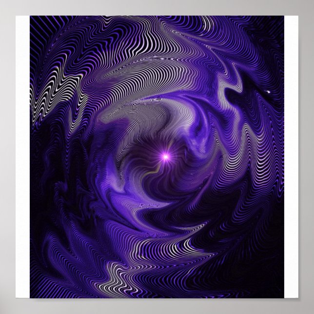 Purple Abstract Poster (Front)
