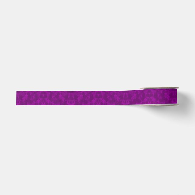 Purple Abstract Ribbon Grosgrain Ribbon (Front)