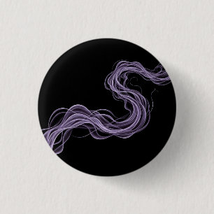 Purple Abstract Smoke - Ethereal Wall Art 3 Cm Round Badge