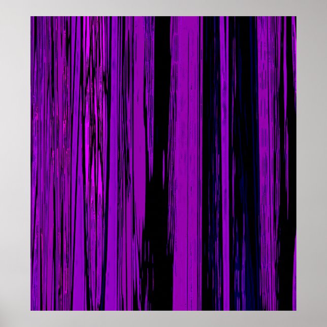 Purple Abstract Stripes 606 Poster (Front)