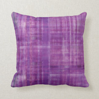Purple Abstract Stripes Pattern Art Cushion