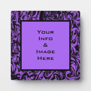Purple Abstract Swirl Frame