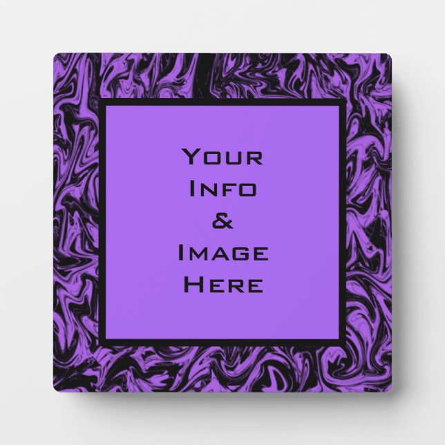 Purple Abstract Swirl Frame (Front)