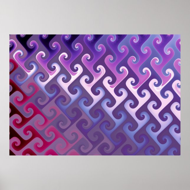 Purple Abstract Texture Poster (Front)