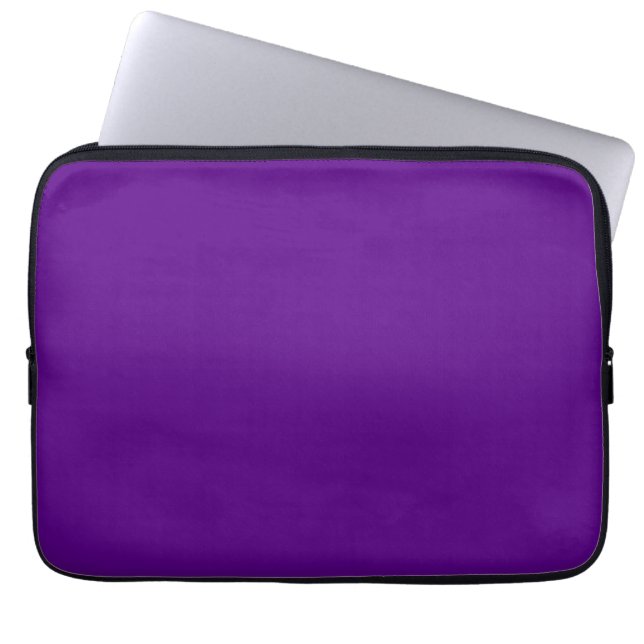 Purple Accent Colour Background Customisable Laptop Sleeve (Front)