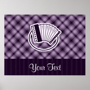 Purple Accordion Poster