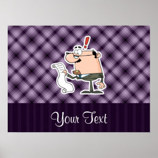 Purple Accountant Poster