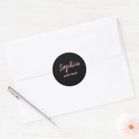 purple add name girl boss text black elegant