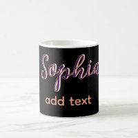 purple add name girl boss text black elegant
