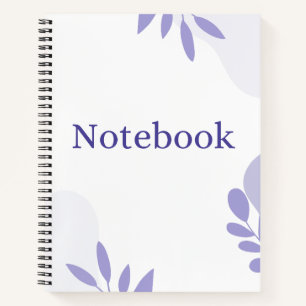 Purple Aesthetic Floral Notebook Cover