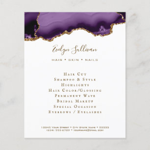 purple agate flyer