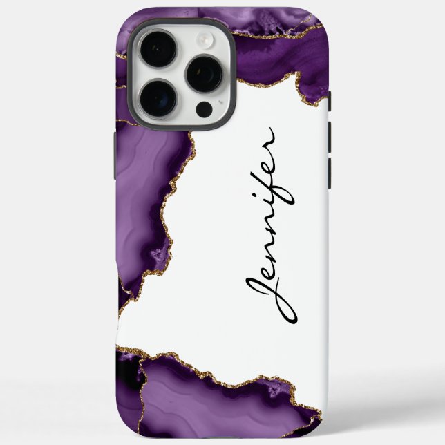 Purple Agate Geode Stone iPhone  Case-Mate iPhone Case (Back)