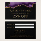 purple agate Referral Card