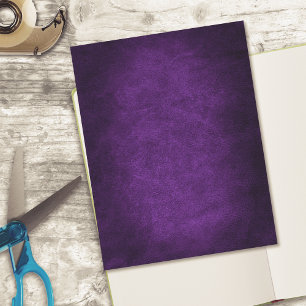 Purple Aged Rustic Faux Leather Scrapbook Cards