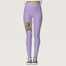 Purple Airedale Leggings