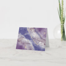 Purple Alcohol Ink Note Cards