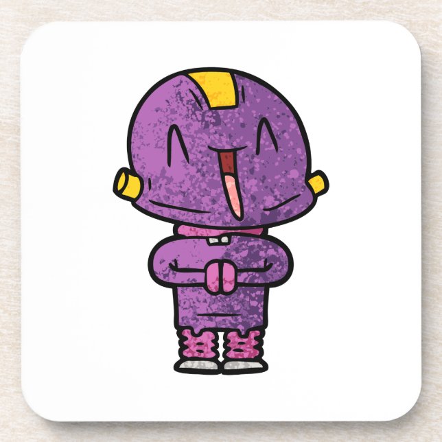 purple alien coaster (Front)