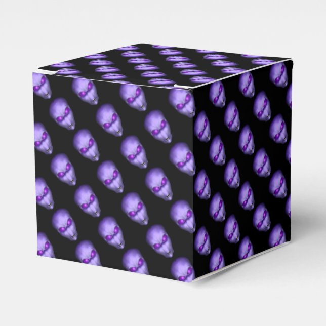 Purple Alien Head Favour Box (Front Side)