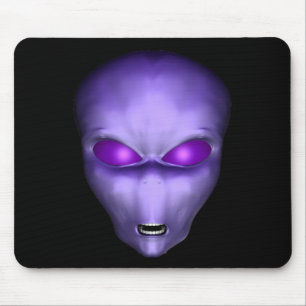 Purple Alien Mouse Pad