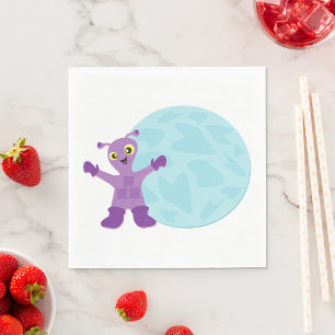 Purple Alien Napkin