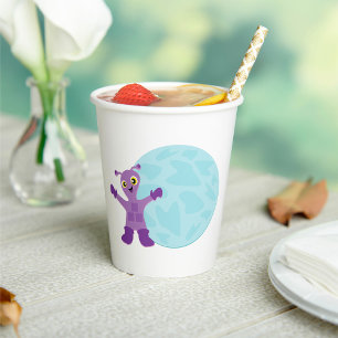 Purple Alien Paper Cups