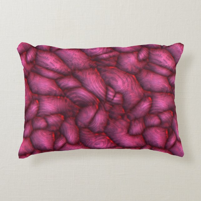 Purple alien stones abstract texture decorative cushion (Front)