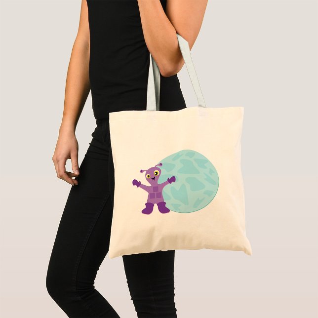 Purple Alien Tote Bag (Creator Uploaded)
